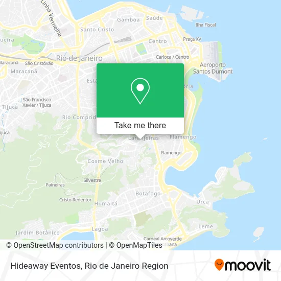 Hideaway Eventos map