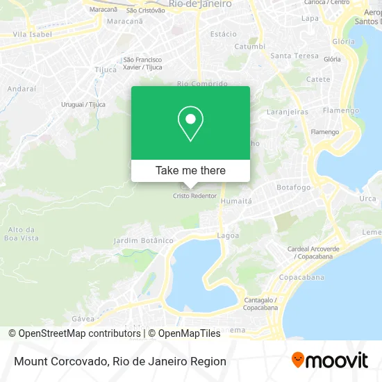Mount Corcovado map