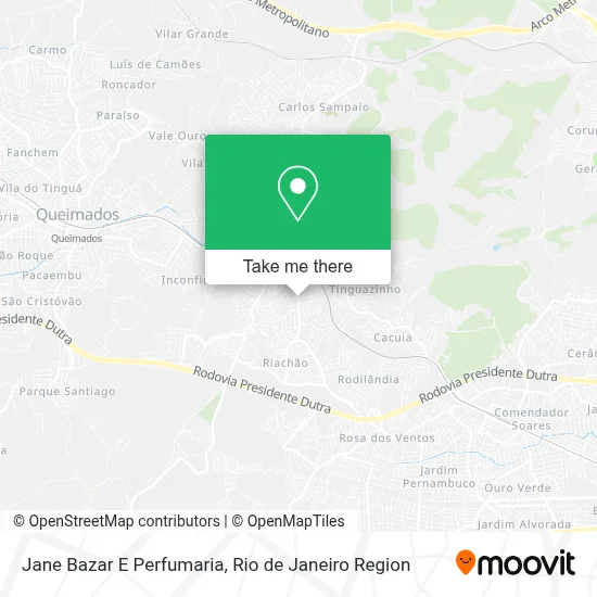 Jane Bazar E Perfumaria map