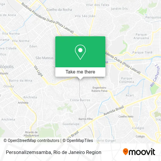 Personalizemsamba map