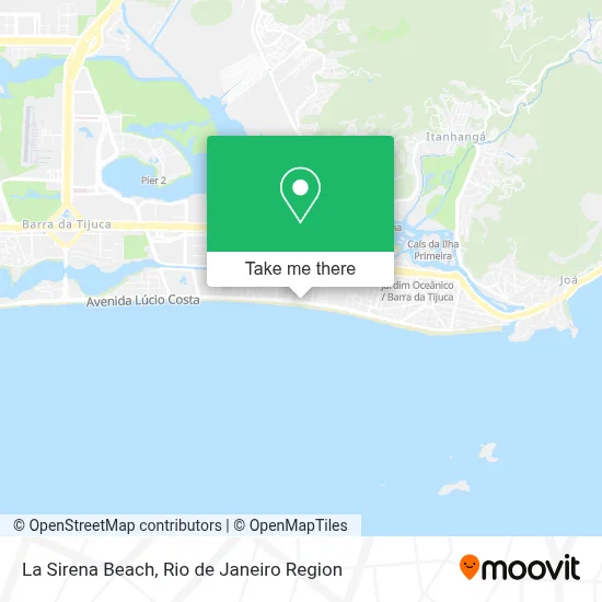 La Sirena Beach map