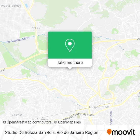 Studio De Beleza San'Reis map