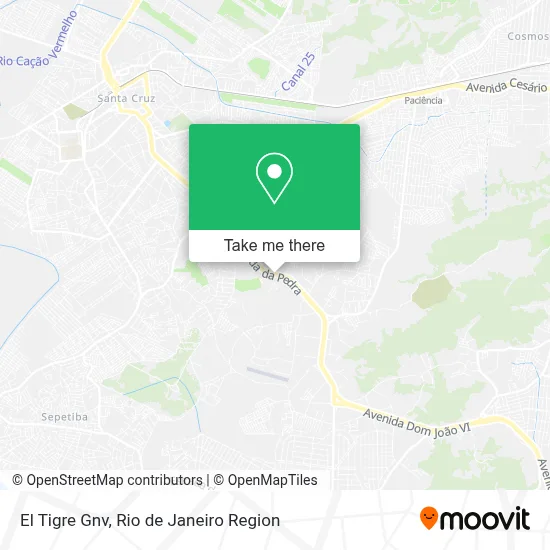 El Tigre Gnv map