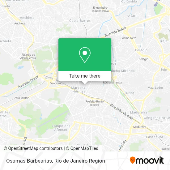 Osamas Barbearias map
