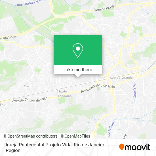 Igreja Pentecostal Projeto Vida map