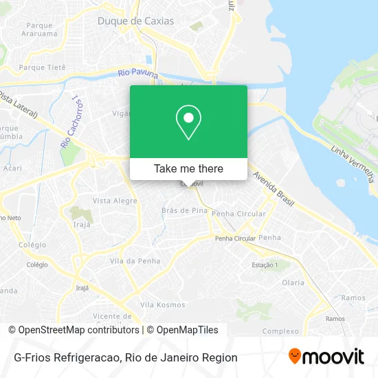G-Frios Refrigeracao map