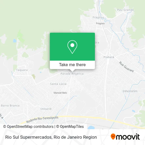 Rio Sul Supermercados map