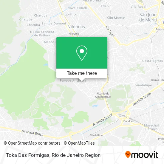 Toka Das Formigas map