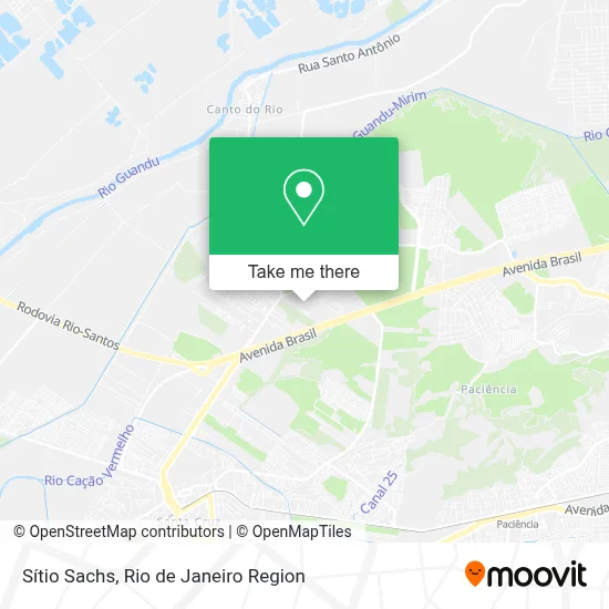 Sítio Sachs map