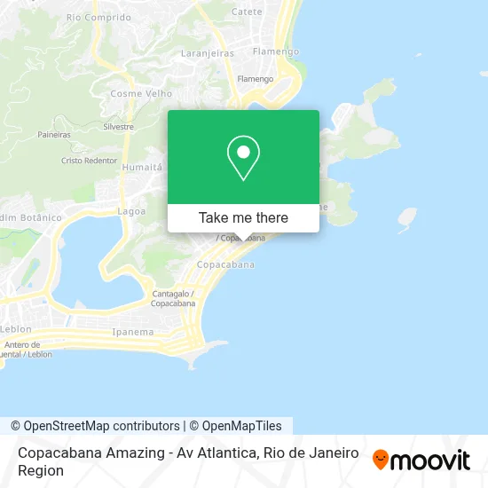 Copacabana Amazing - Av Atlantica map