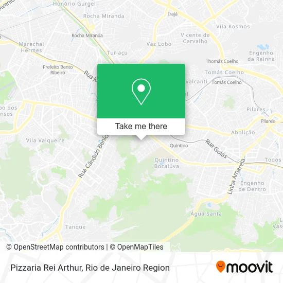 Pizzaria Rei Arthur map
