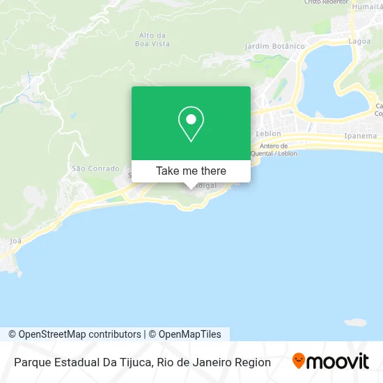 Parque Estadual Da Tijuca map