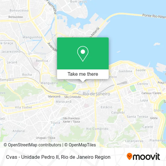 Cvas - Unidade Pedro II map