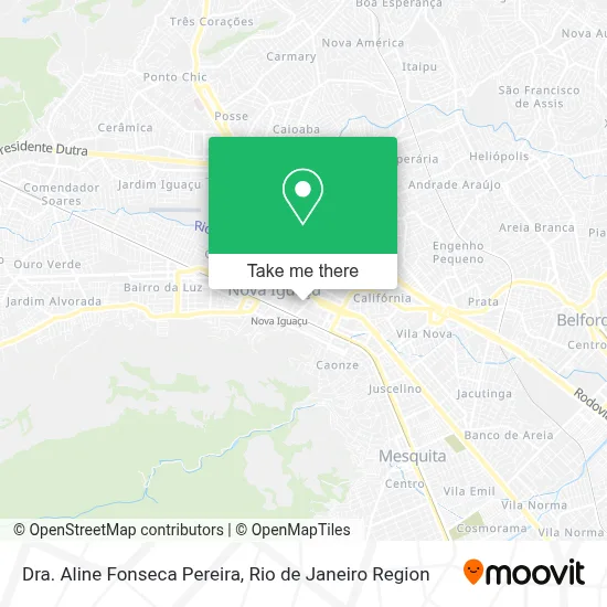 Dra. Aline Fonseca Pereira map