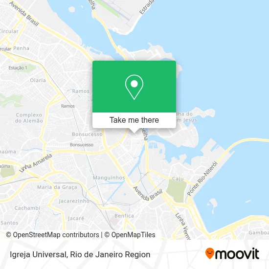 Igreja Universal map