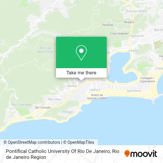 Pontifical Catholic University Of Rio De Janeiro map