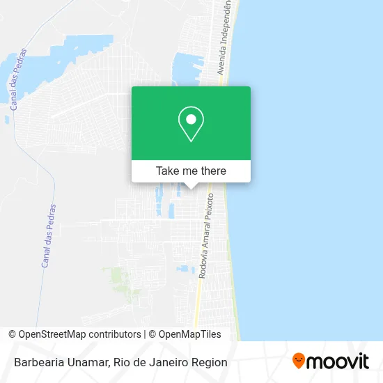 Barbearia Unamar map
