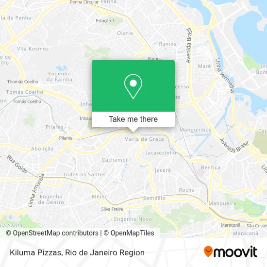 Kiluma Pizzas map