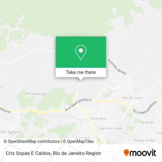 Cris Sopas E Caldos map