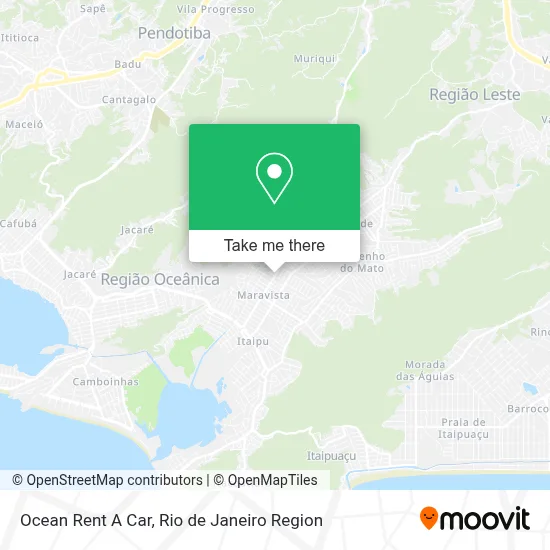 Ocean Rent A Car map