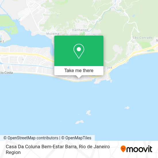 Casa Da Coluna Bem-Estar Barra map