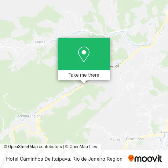 Hotel Caminhos De Itaipava map