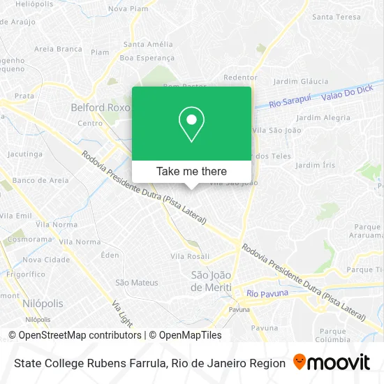 State College Rubens Farrula map