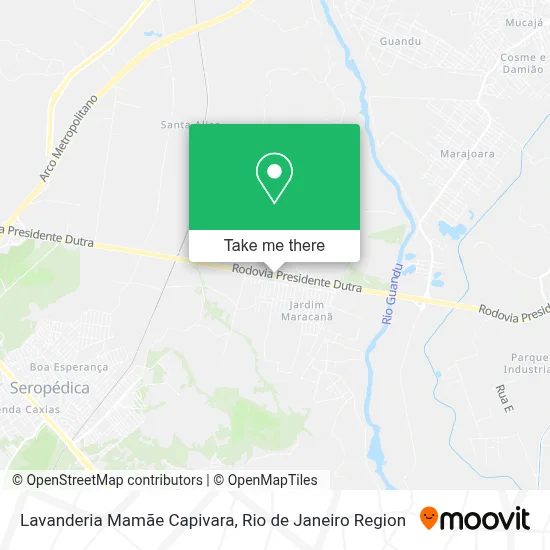 Lavanderia Mamãe Capivara map