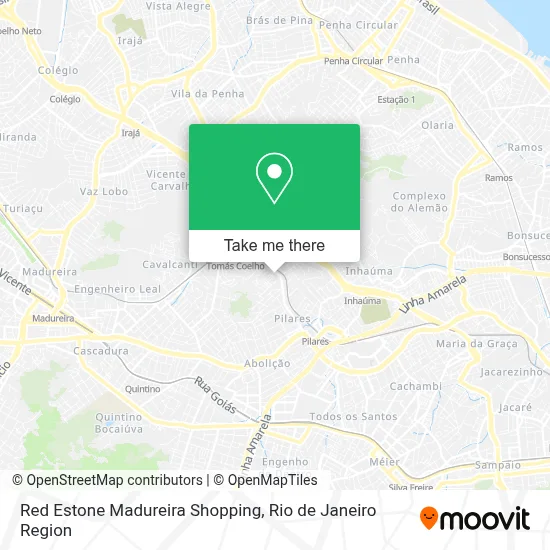 Red Estone Madureira Shopping map