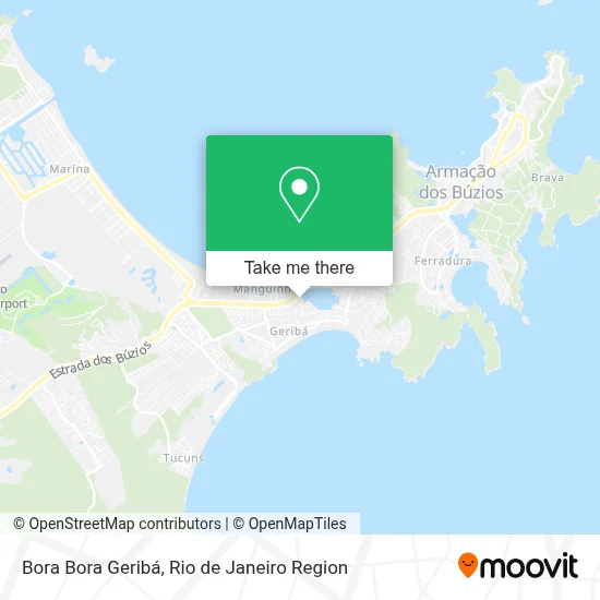 Bora Bora Geribá map