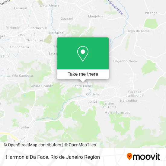 Harmonia Da Face map