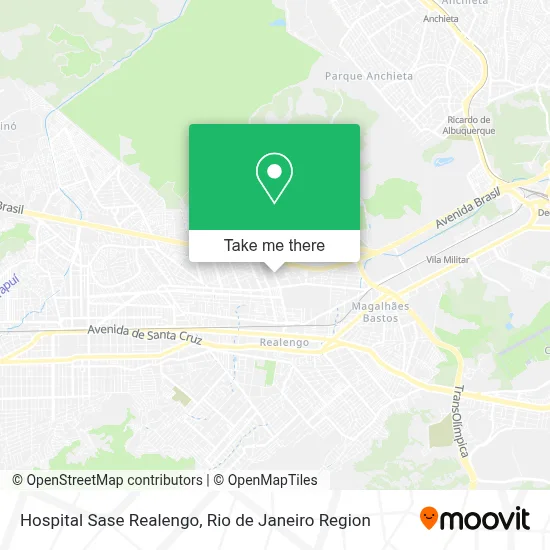 Hospital Sase Realengo map