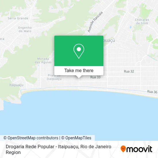 Drogaria Rede Popular - Itaipuaçu map