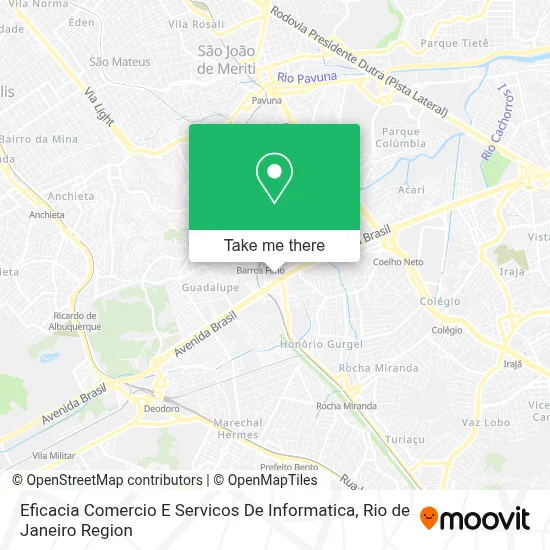Eficacia Comercio E Servicos De Informatica map