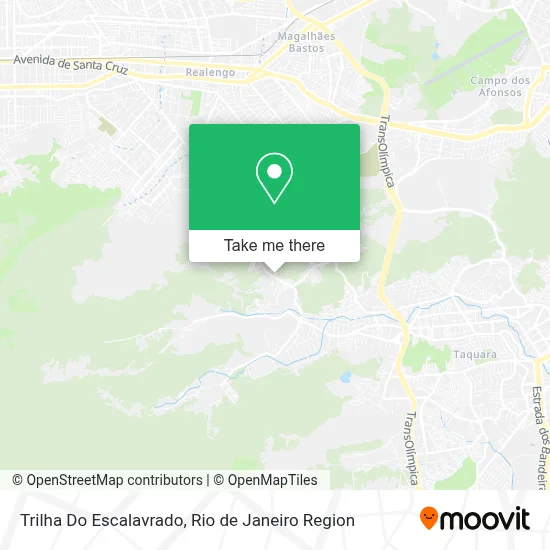 Trilha Do Escalavrado map