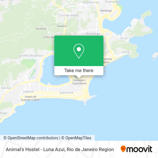 Animal's Hostel - Luna Azul map