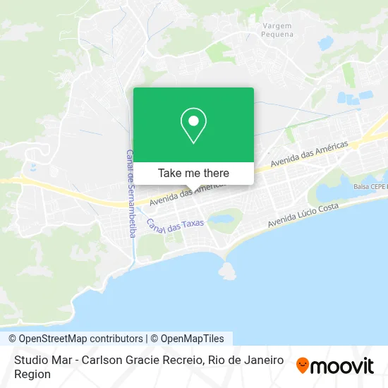 Studio Mar - Carlson Gracie Recreio map