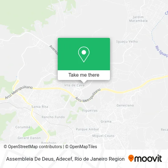 Assembleia De Deus, Adecef map