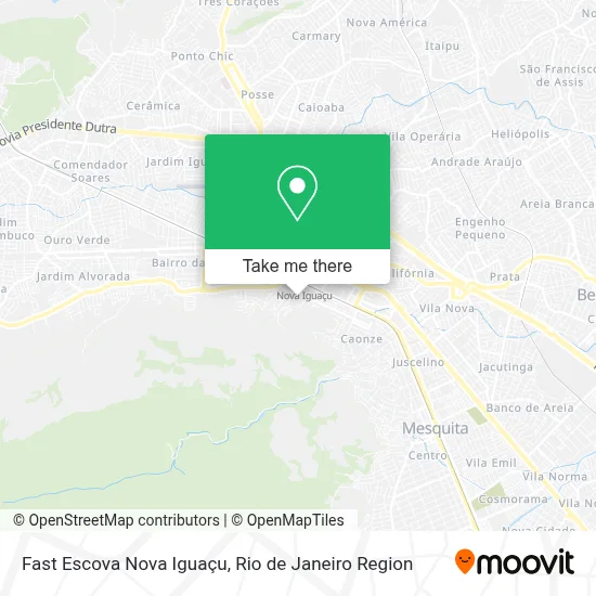 Fast Escova Nova Iguaçu map