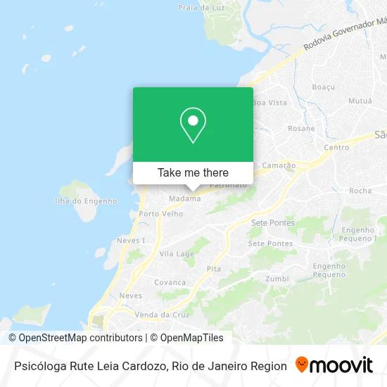 Psicóloga Rute Leia Cardozo map