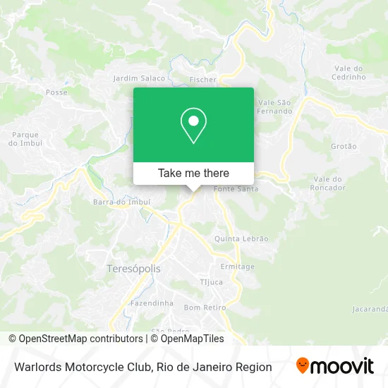 Warlords Motorcycle Club map