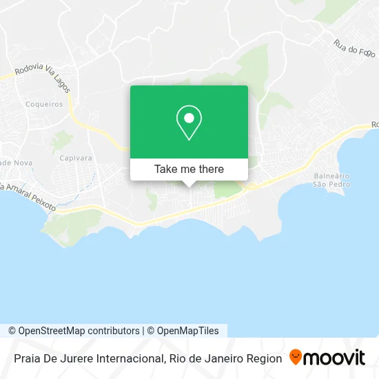 Praia De Jurere Internacional map