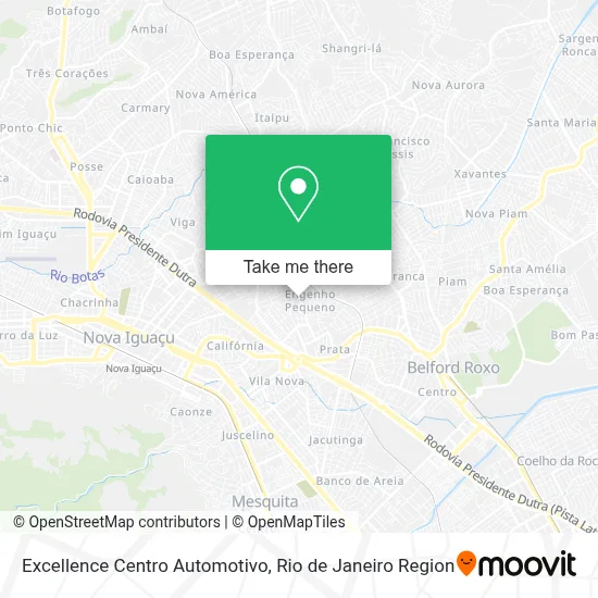 Excellence Centro Automotivo map
