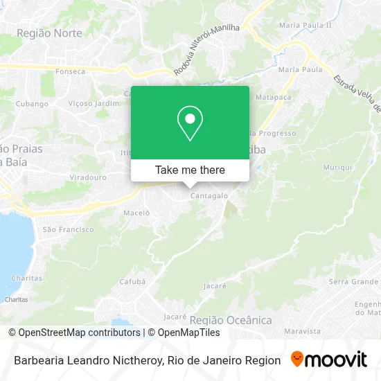 Barbearia Leandro Nictheroy map