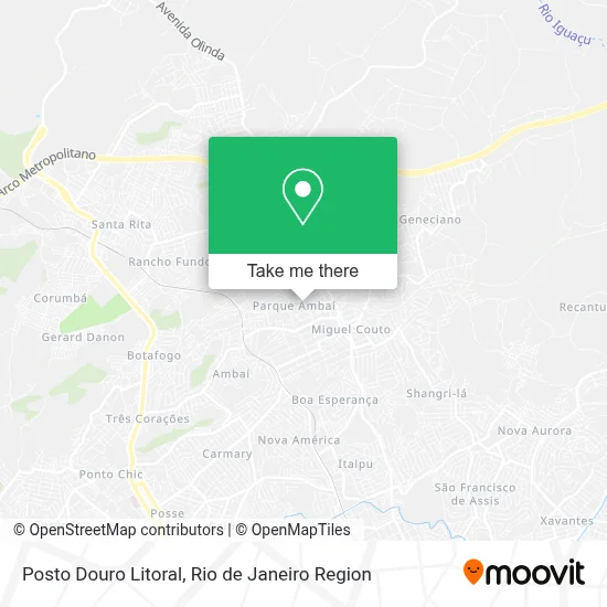 Posto Douro Litoral map