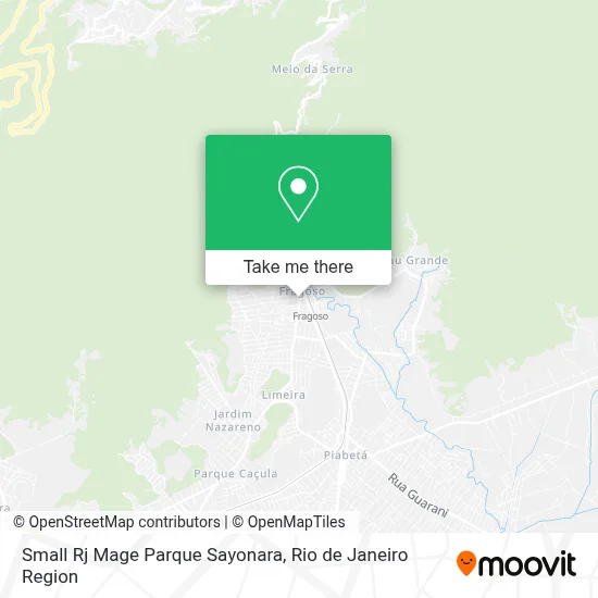 Small Rj Mage Parque Sayonara map