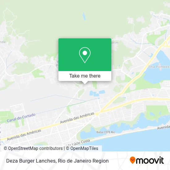 Deza Burger Lanches map