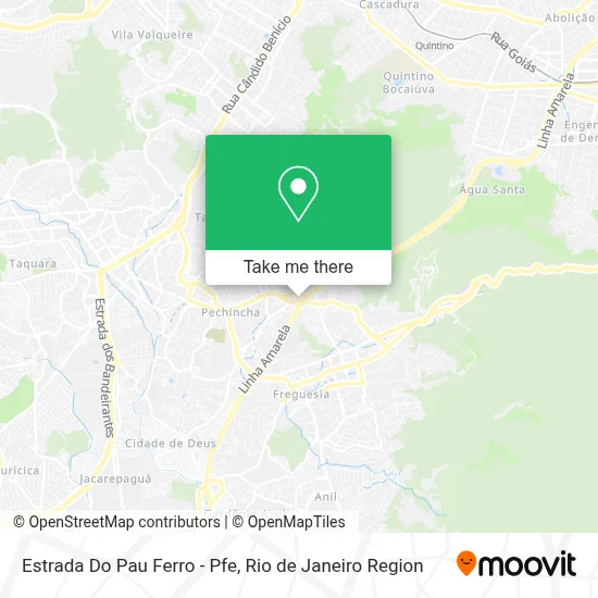 Estrada Do Pau Ferro - Pfe map