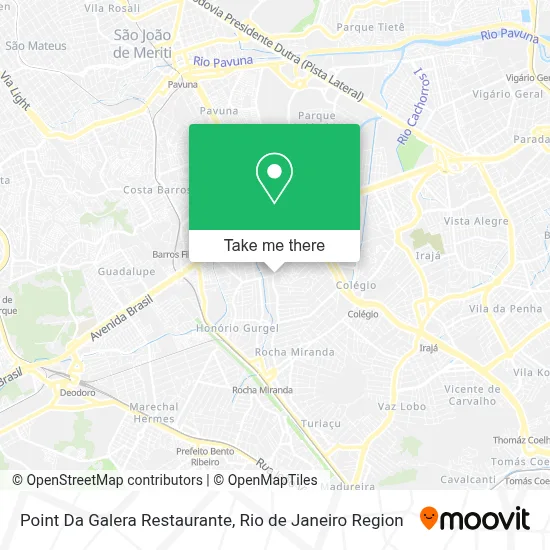 Point Da Galera Restaurante map