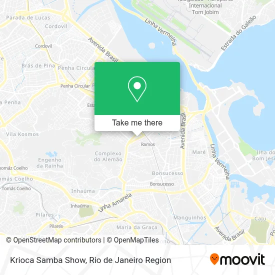 Krioca Samba Show map